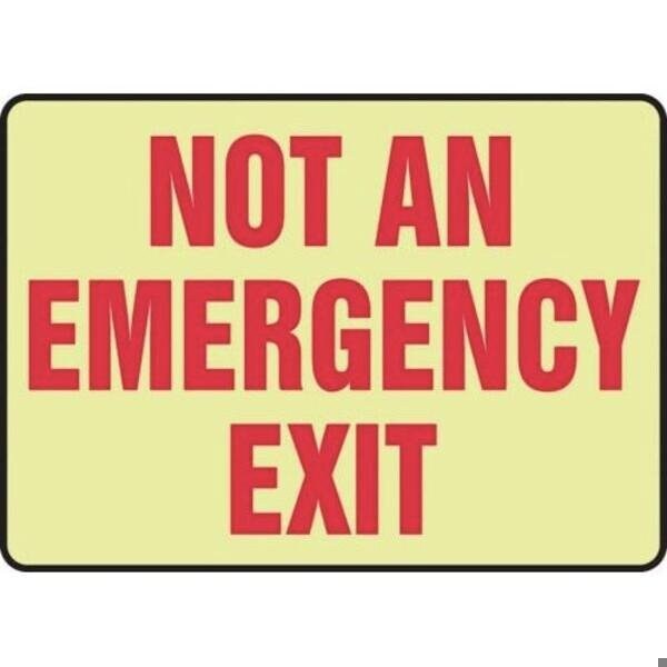 Accuform GLOWINTHEDAR K SAFETY SIGN NOT AN MLEX573GP MLEX573GP - main